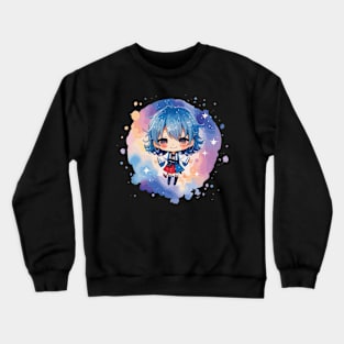 Cute Boy in the Stars Crewneck Sweatshirt